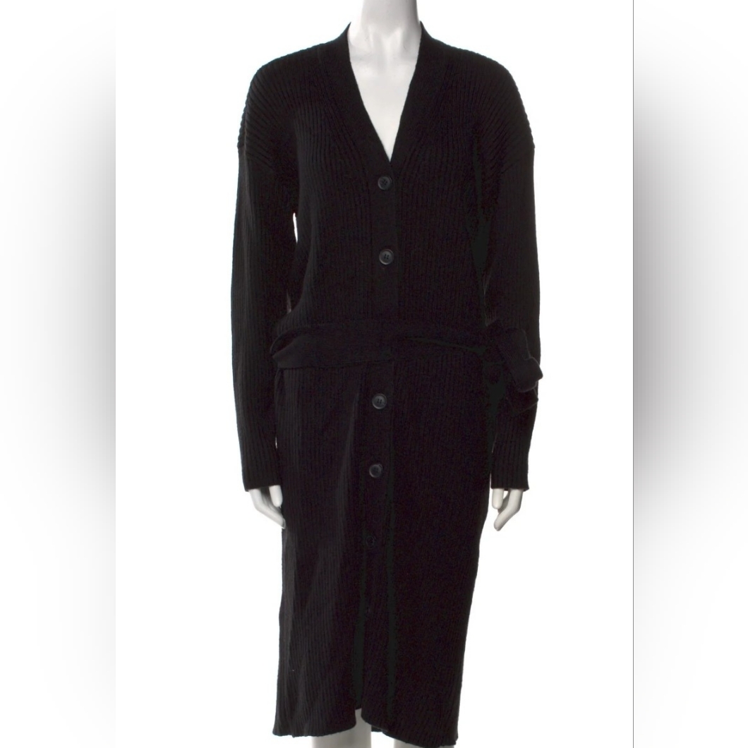 Marissa Webb Long Sleeve Caridigan Sweater Botton With Waist Tie Nwot Sz Med